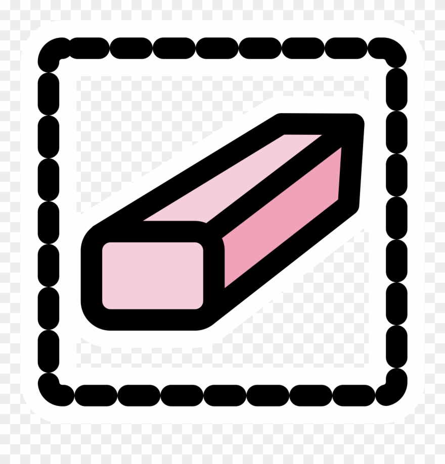 Clipart Primary Tool Eraser Selection - Eraser Tool Clipart - Png Download
