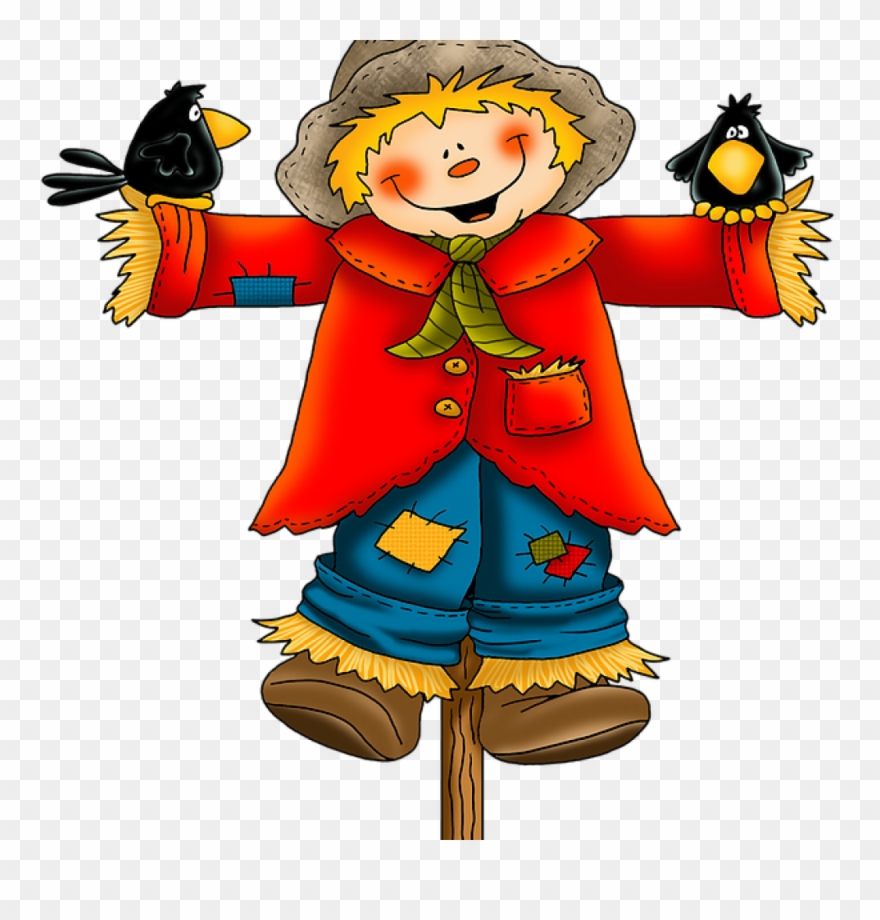 Clipart Scarecrow Pumpkin Head Scarecrow Clipart Free - Scarecrow Clipart Free - Png Download