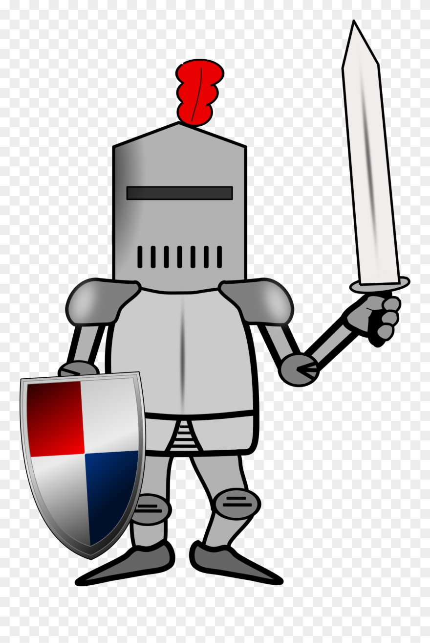 Big Image - Knight Armor Cartoon Clipart