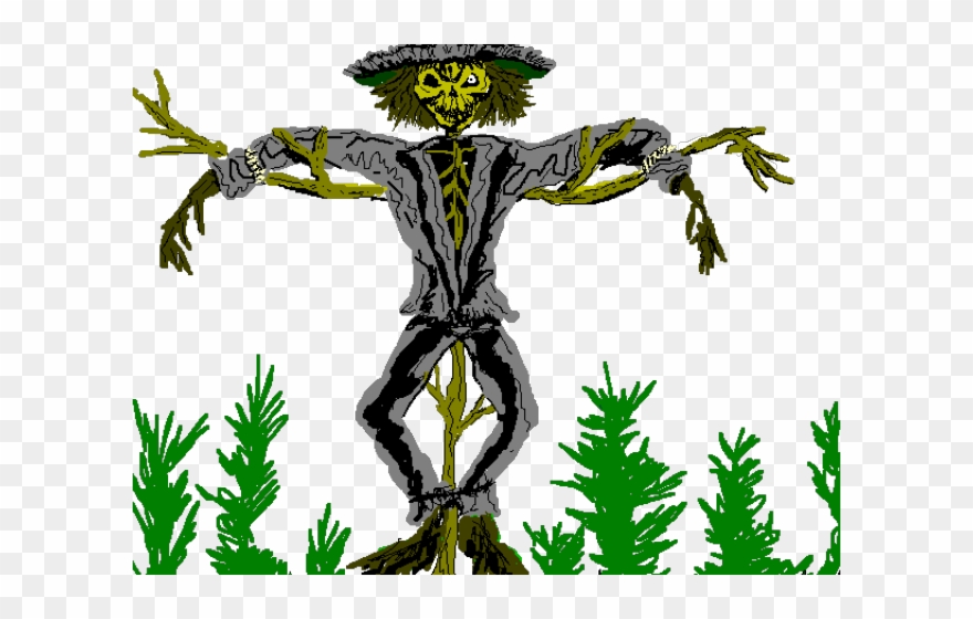 Scarecrow Clipart Creepy - Scarecrow Clipart Png Scary Transparent Png