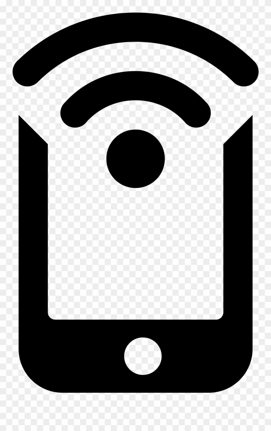 Internet Clipart Wifi Mobile - Nfc Mobile Icon - Png Download