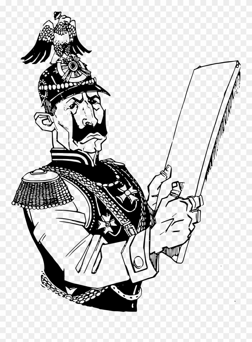 Wwi Soldier Cliparts - German Ww1 Soldier Cartoon - Png Download