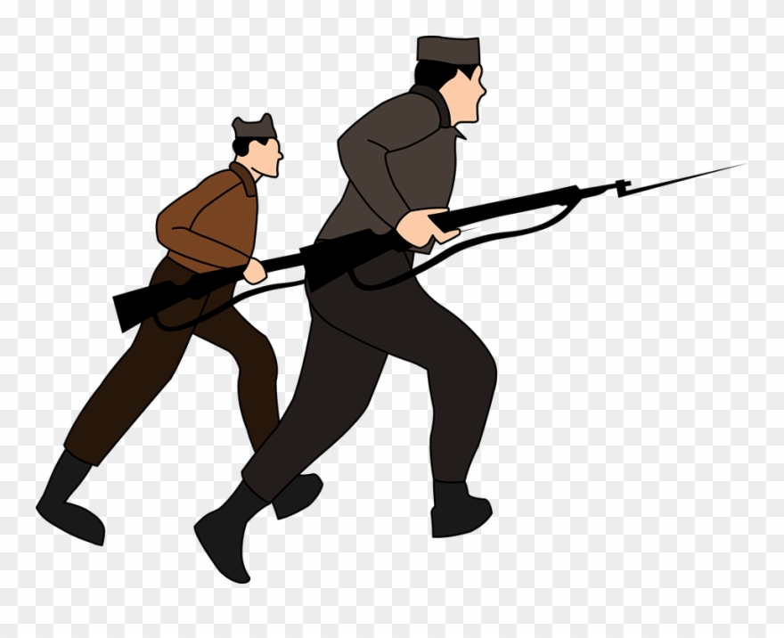 Soldier Free To Use Clip Art - Preparing Army For War Clipart - Png Download