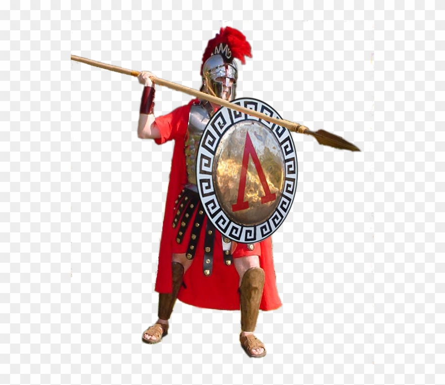The - Ancient Greek Spartan Soldier Clipart