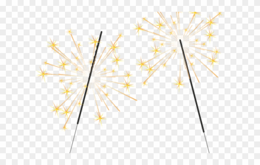 Sparklers Clipart Celebration - Triangle - Png Download