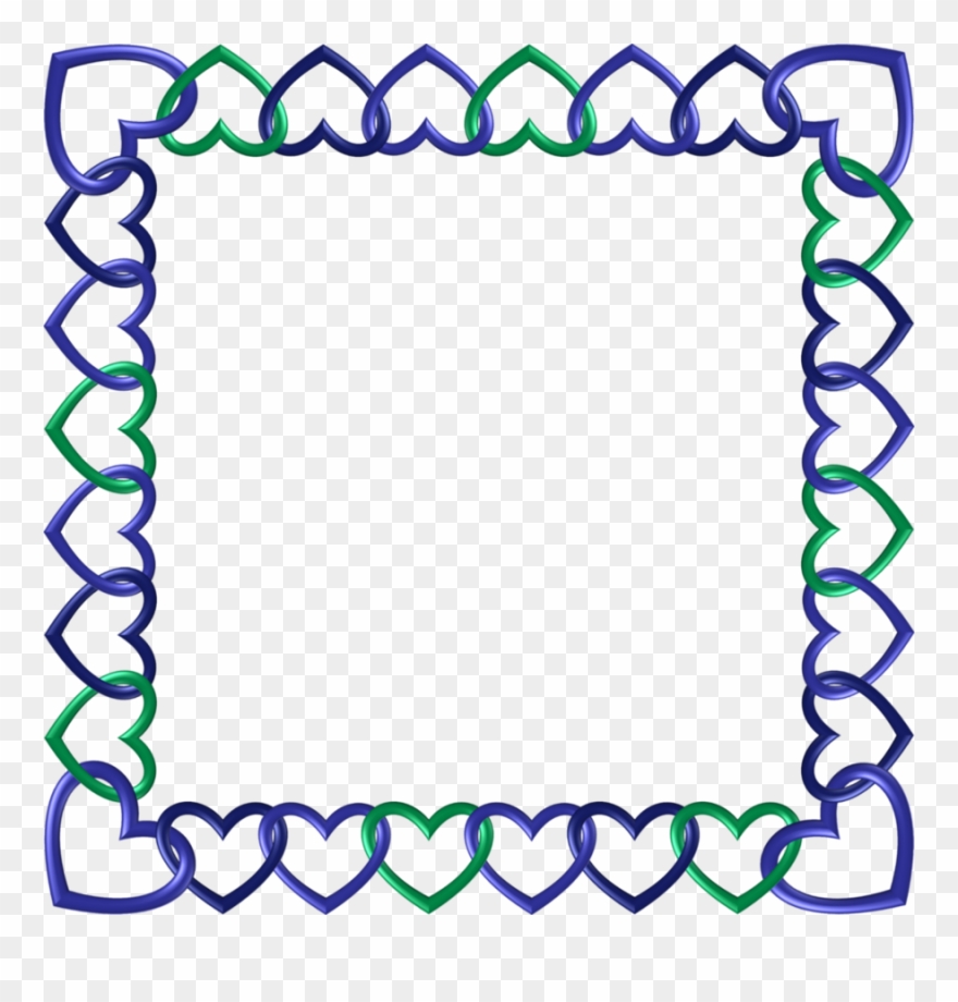 Picture Frame Clipart Borders And Frames Clip Art - Blue - Png Download