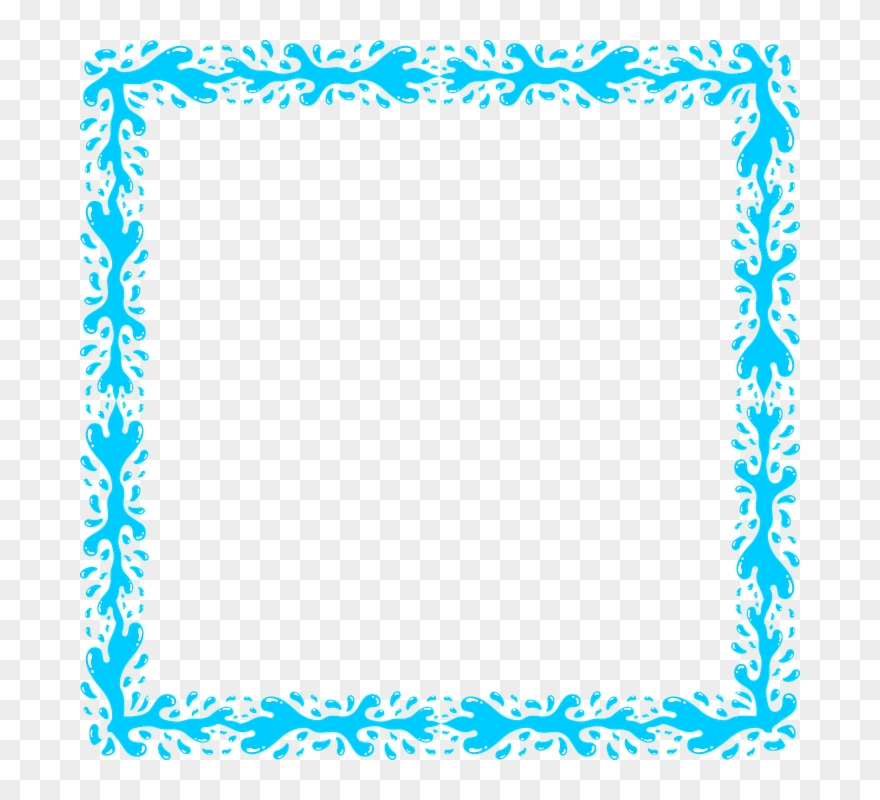 Download Transparent Blue Frame Png Clipart Clip Art - Border Image Png Transparency