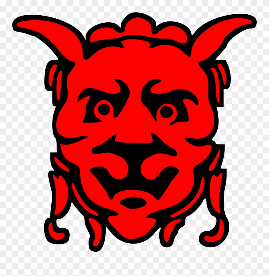 Devil Demon Face Satan - Clip Art - Png Download
