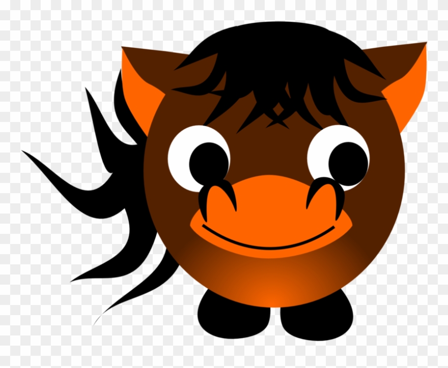 Chinese Zodiac Horse - Cartoon Horse Shower Curtain Clipart