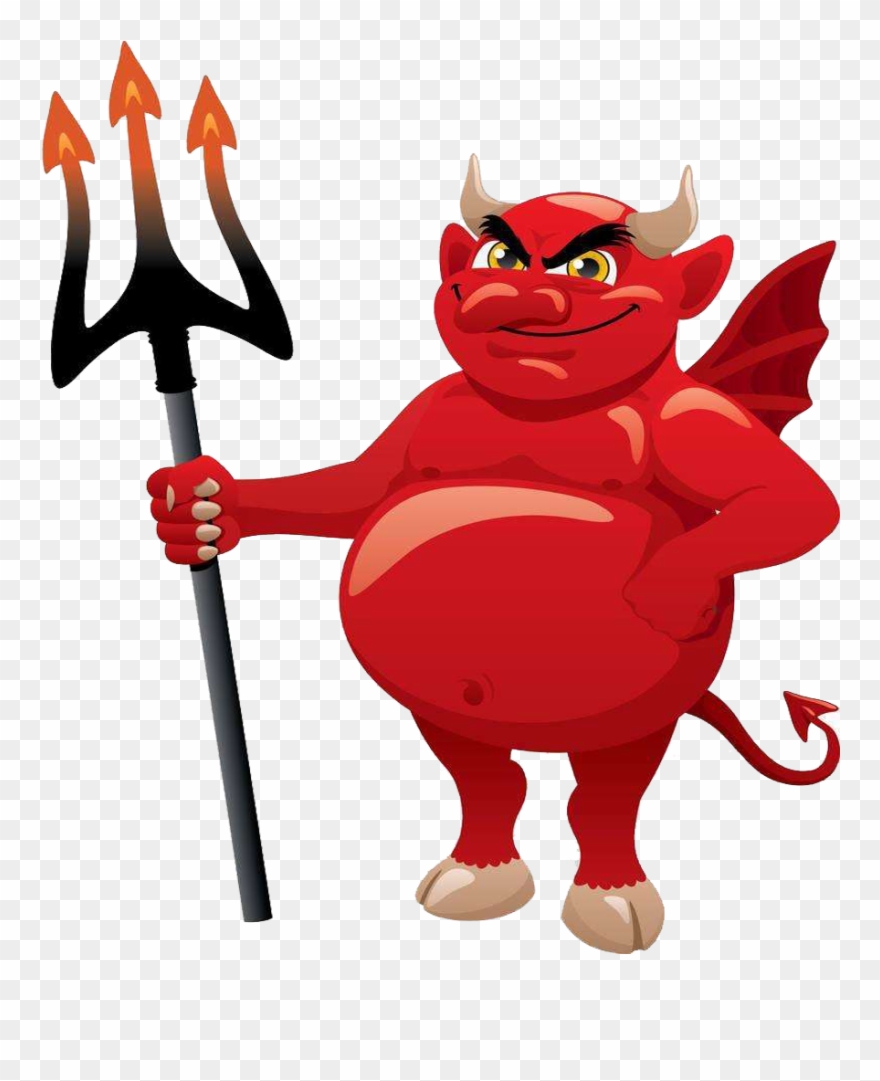 Devil Satan Cartoon Clip Art The Proboscis - Devil Cartoon No Background - Png Download