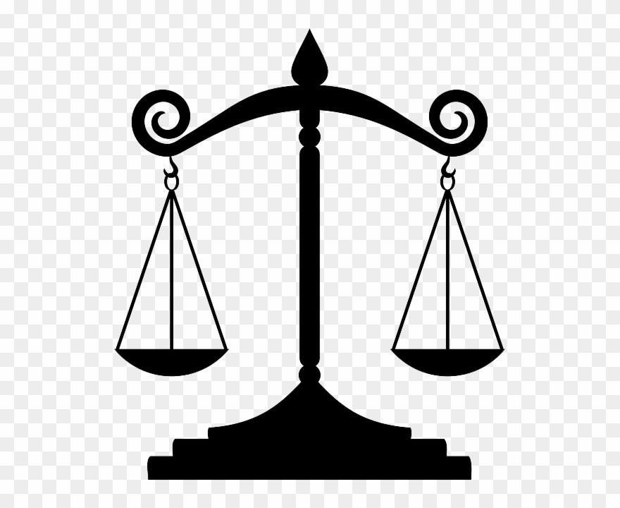 Law Scales Cliparts - Rule Of Law Drawing - Png Download