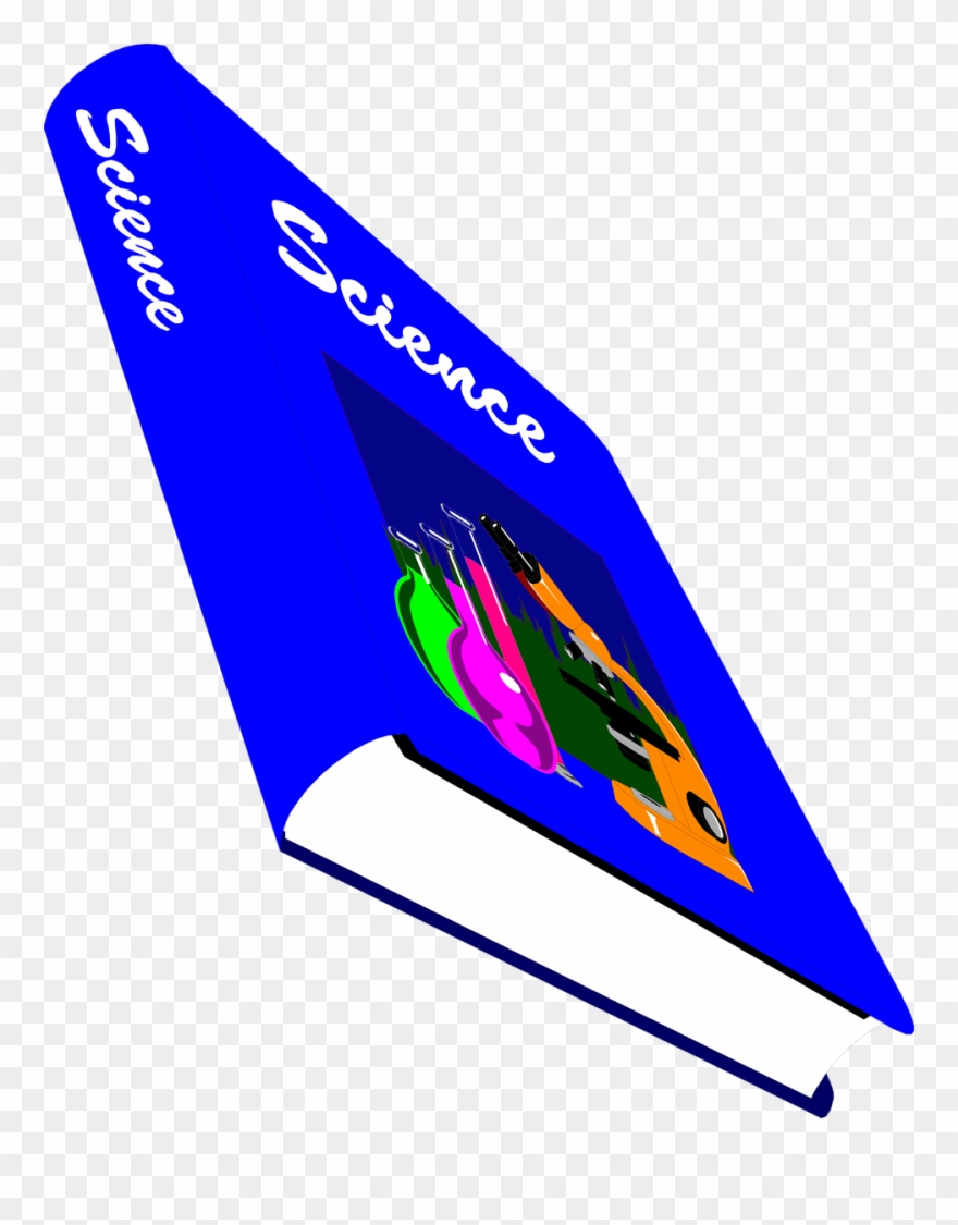 Science Clipart Science Book - Science Text Book Cartoon - Png Download