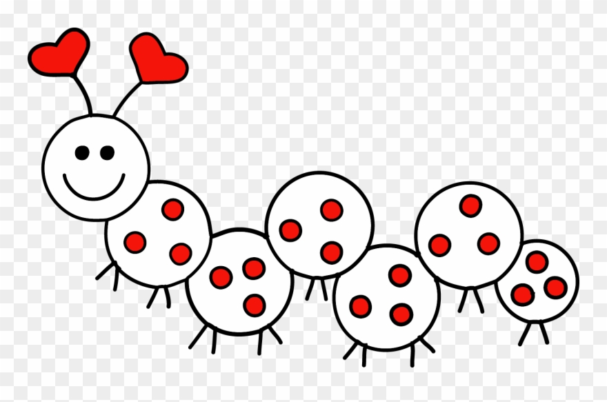 February Clipart Love Bug - Clip Art - Png Download