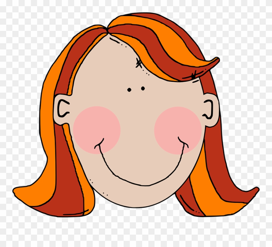 Blank Cliparts Shop Of Library Buy Clip - Short Brown Hair Cartoon - Png Download