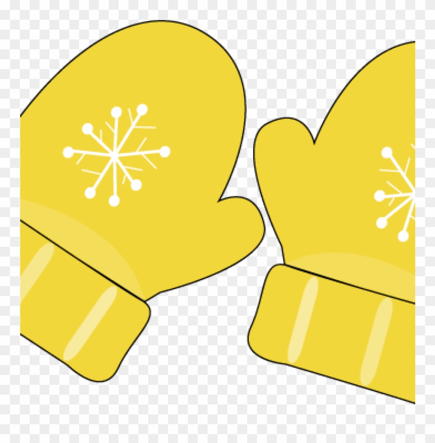 Mittens Clipart Mitten Clip Art Images History - Yellow Mittens Clipart - Png Download