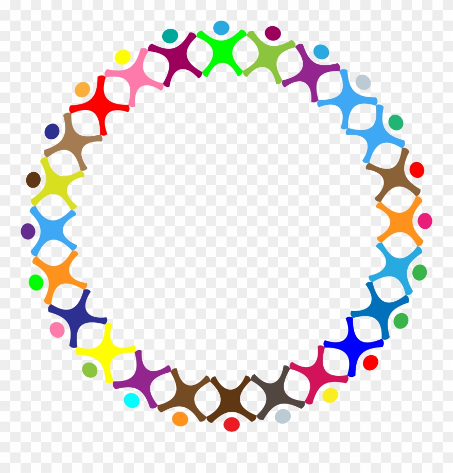Clip Art Library Stock Abstract Circle Prismatic Big - People In A Circle Clip Art - Png Download
