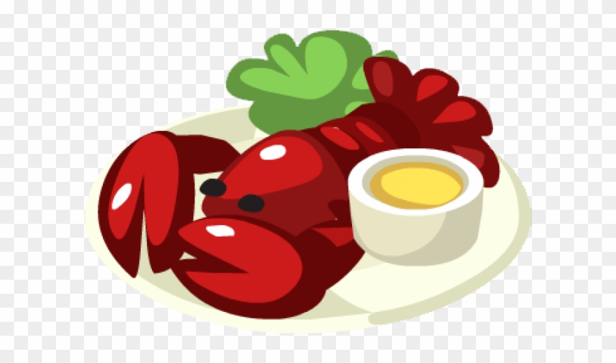 Lobster Clipart Lobster Dish - Lobster With Butter Clipart - Png Download