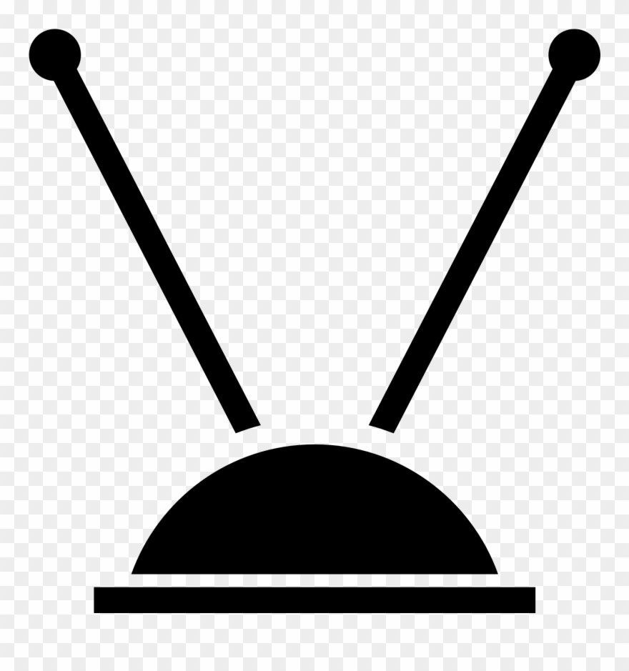 Tv Clipart Tv Antenna - Tv Antenna Clip Art - Png Download