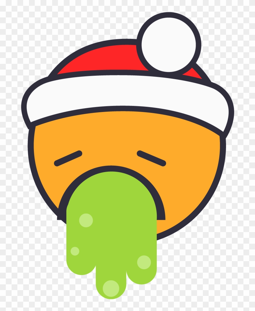 Puking Santa Clipart