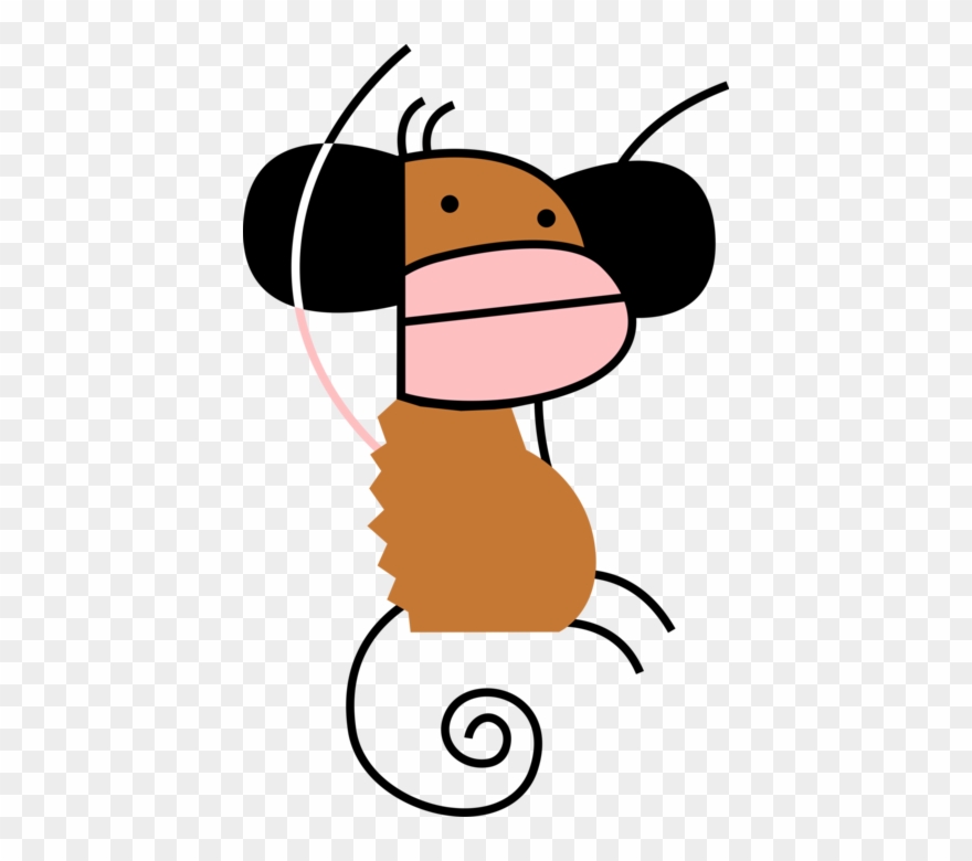 Vector Illustration Of Chimpanzee Primate Monkey Ape Clipart