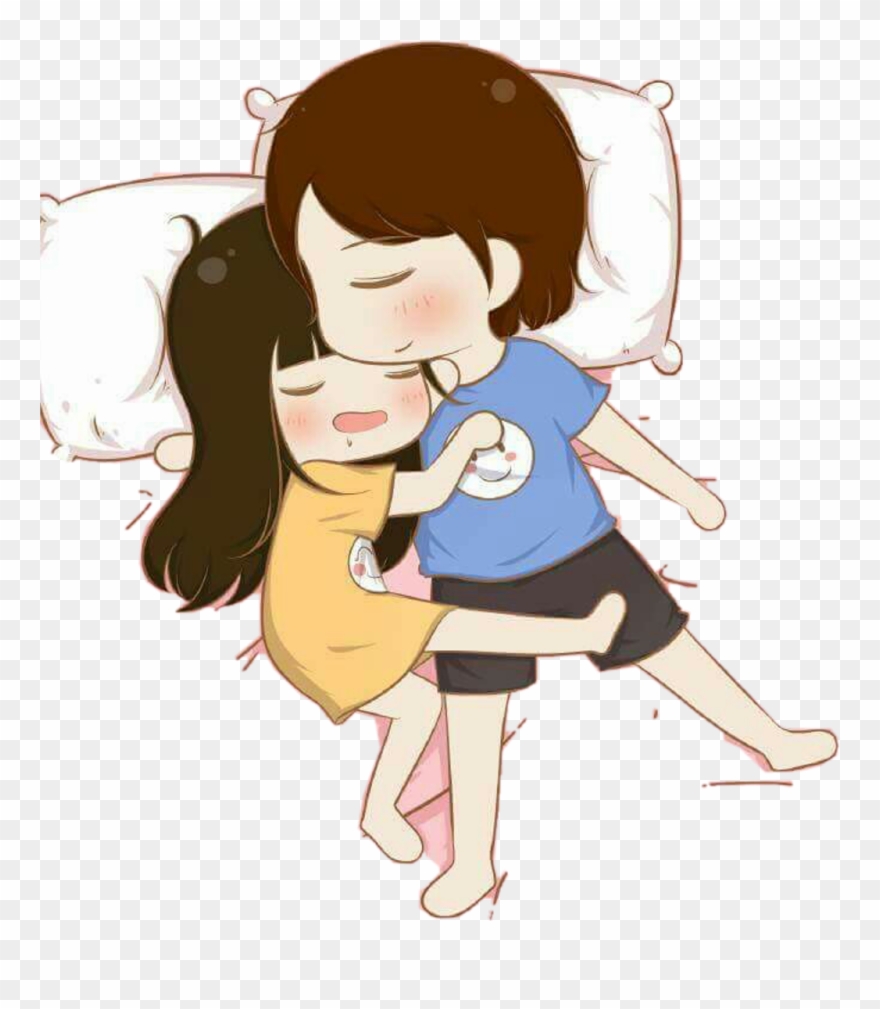 Cuddle Sticker Clipart
