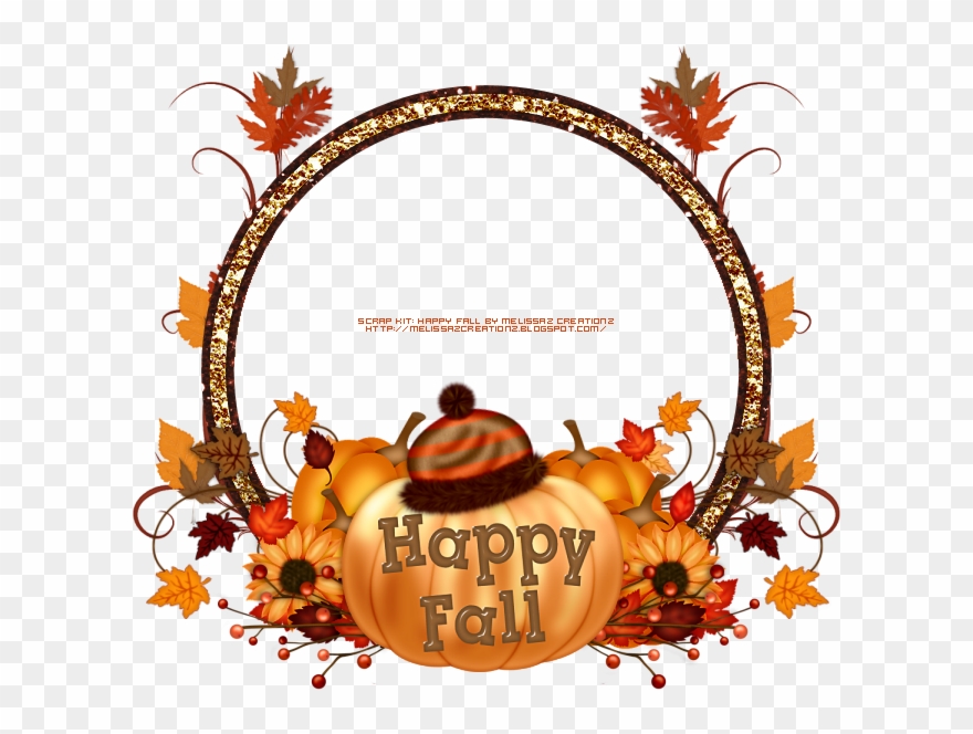 Graphic Groupies Happy Fall Cluster Frames Friday Clip - Png Download