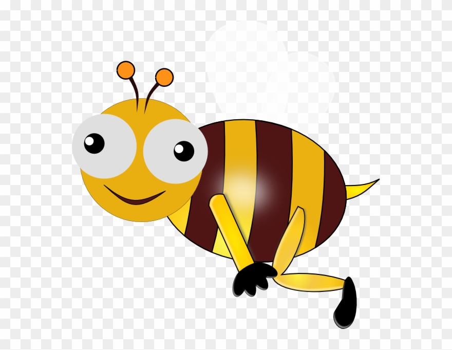 Clipart Of Bee, Moved And Damage - Png Download
