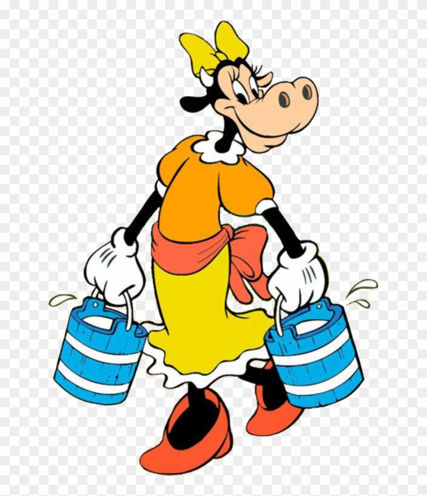 Mickey Mouse Cow Character , Png Download Clipart