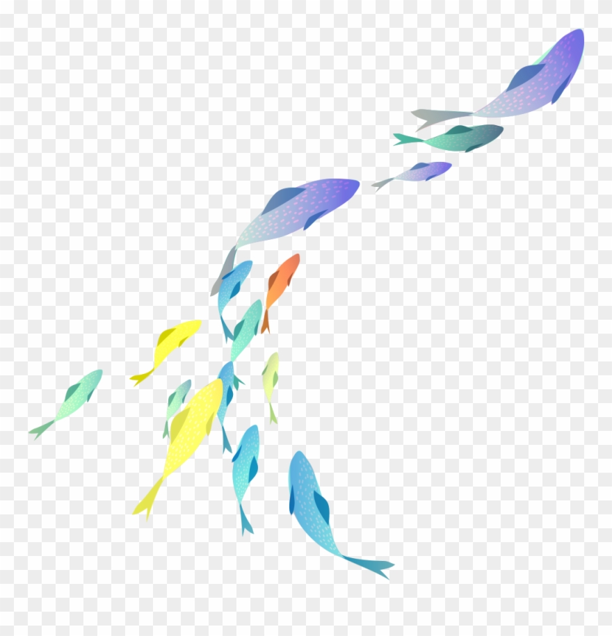 This Is A Sticker Of A Group Of Fish Clipart