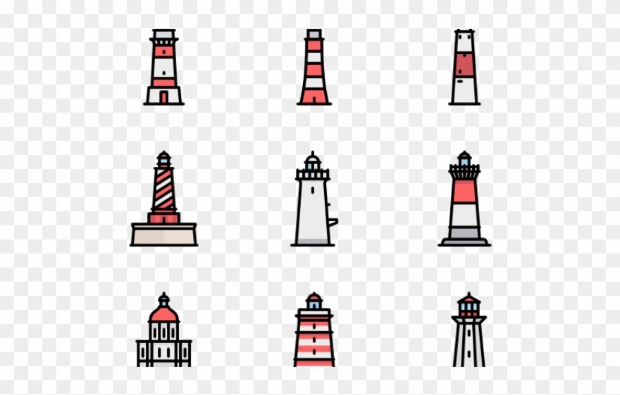 Lighthouse Clipart Icon - Png Download
