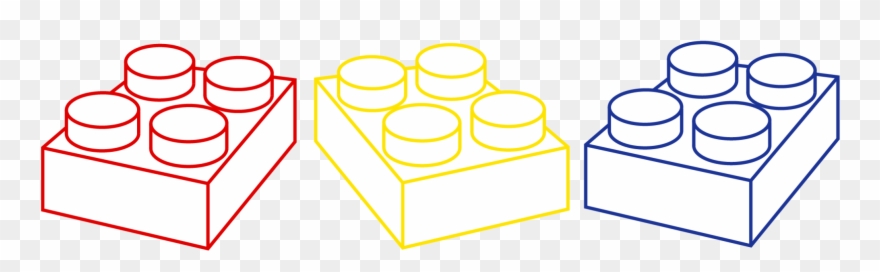 Coloured Lego Bricks Clipart