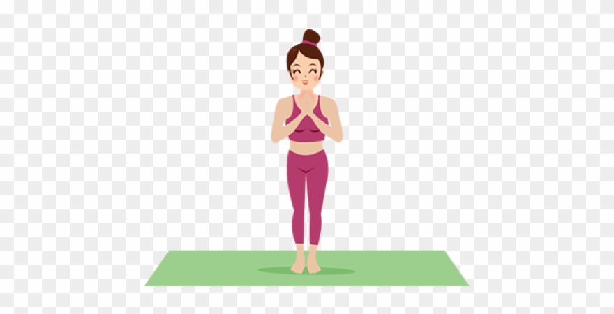 Yoga Clipart Mountain Pose - Png Download