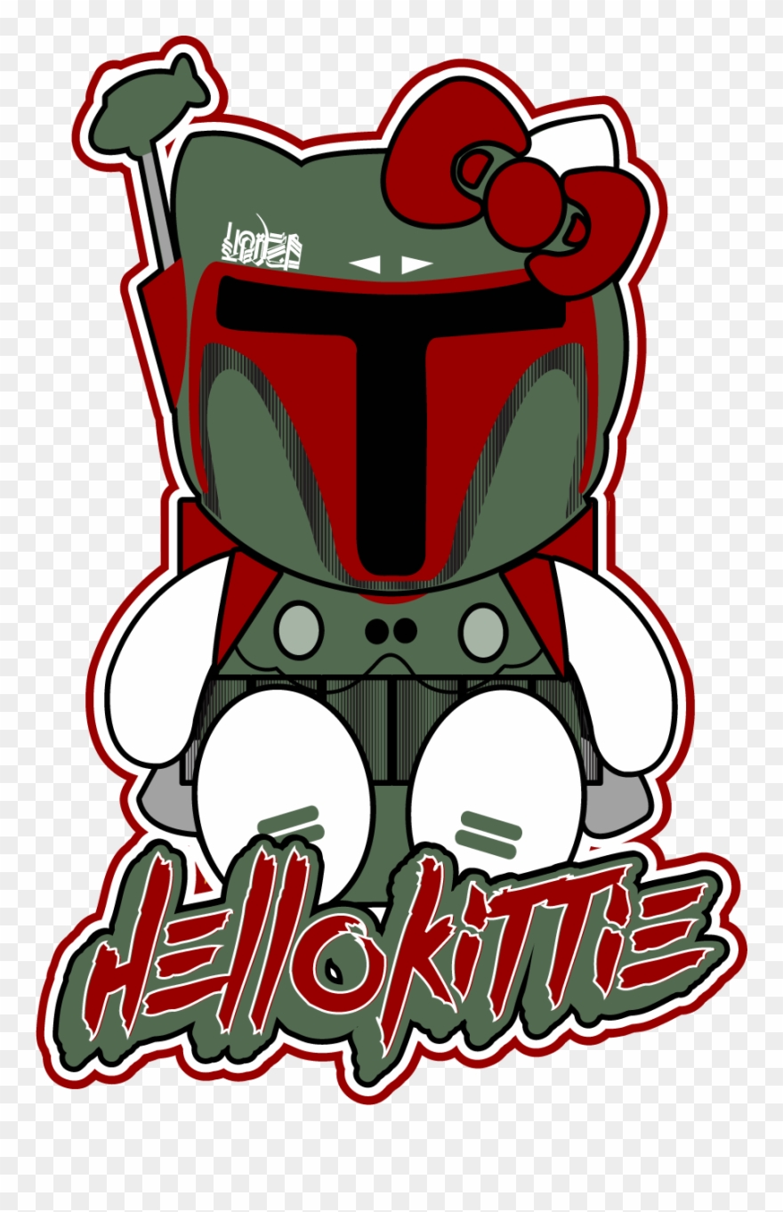 New Hello Kitty X Boba Fett Shirts Clipart