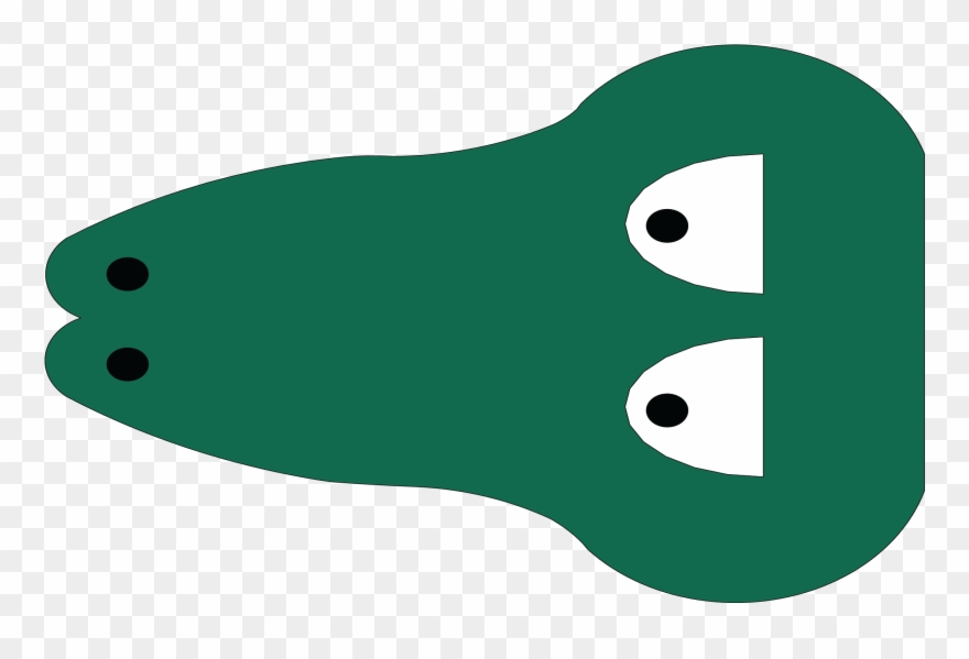 2d Head Of Crocodile Clipart