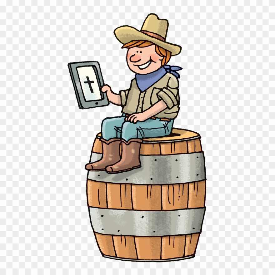 Boy On Fence Clipart