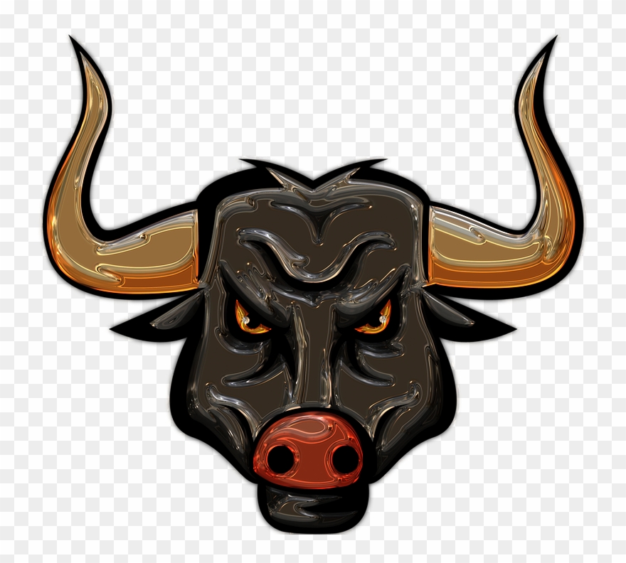 Bull, Longhorn, Metallizer, Art, Glass, Factory Clipart