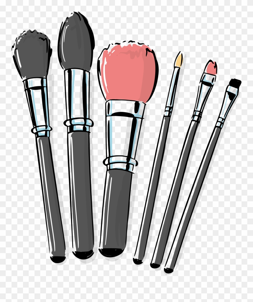 Cosmetic Vector Makeup Brush Clipart