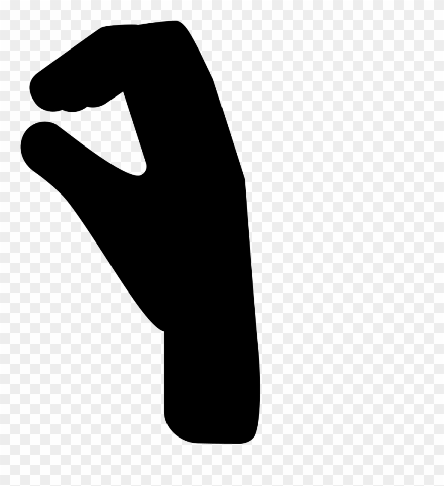 Hand Fingers Posture Silhouette Comments Clipart