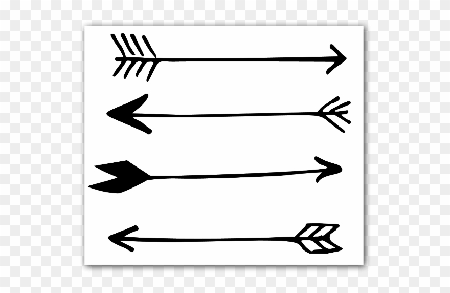 Four Arrows Sticker Clipart
