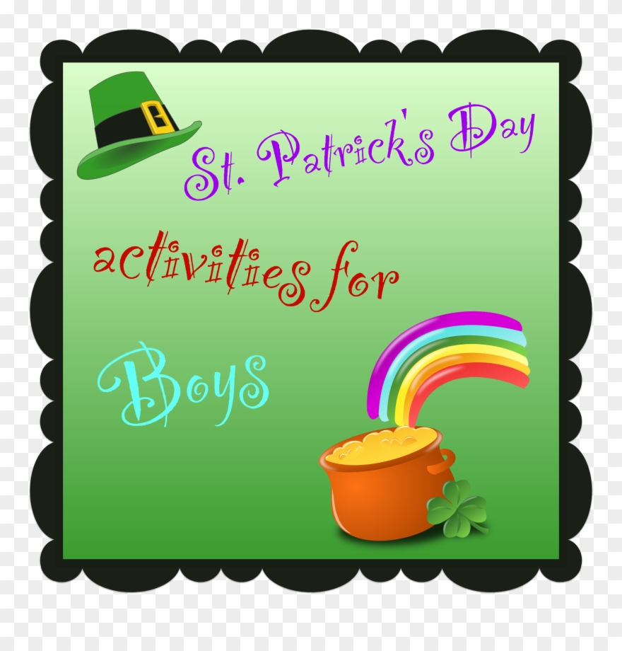 Patrick's Day Activities For Boys Clipart