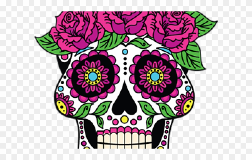 Day Of The Dead Clipart Rose - Png Download