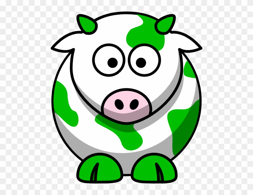 This Free Clip Arts Design Of Cow Green - Png Download