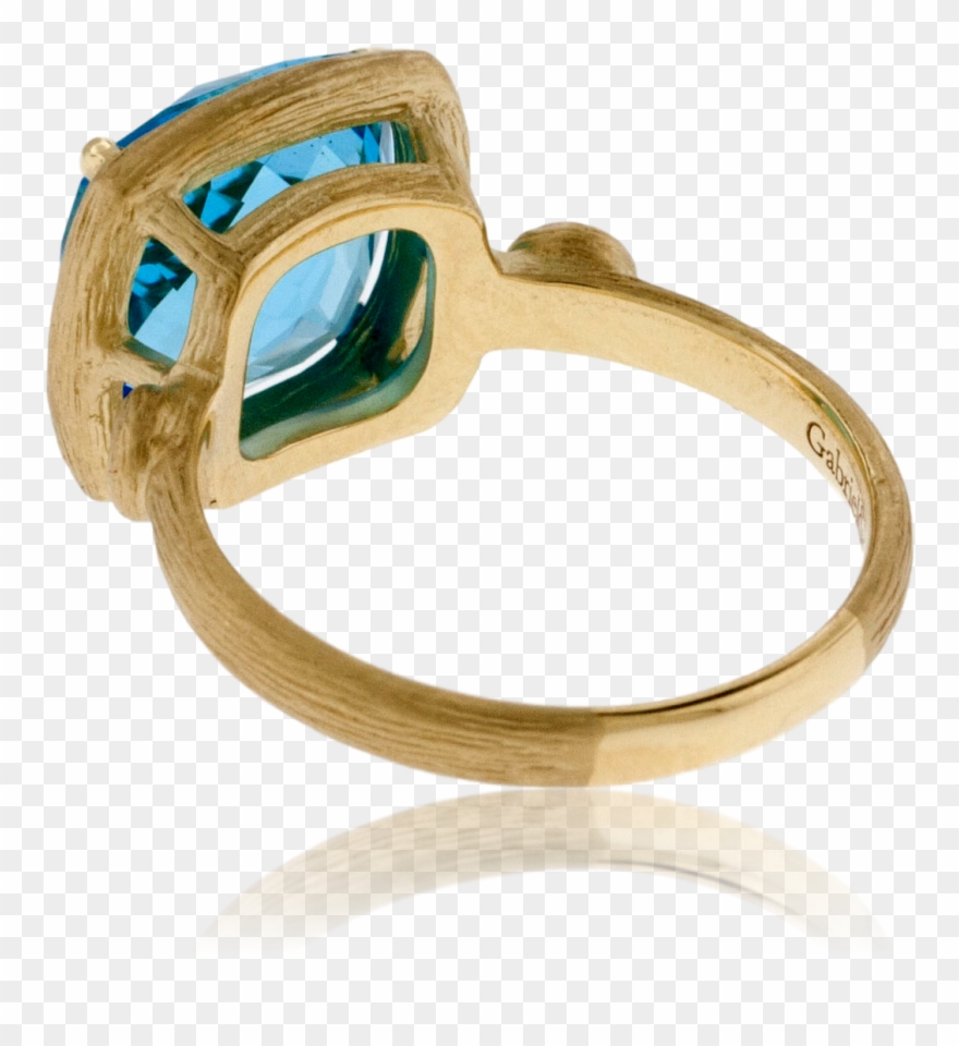 Blue Topaz Textured Style Ring Clipart