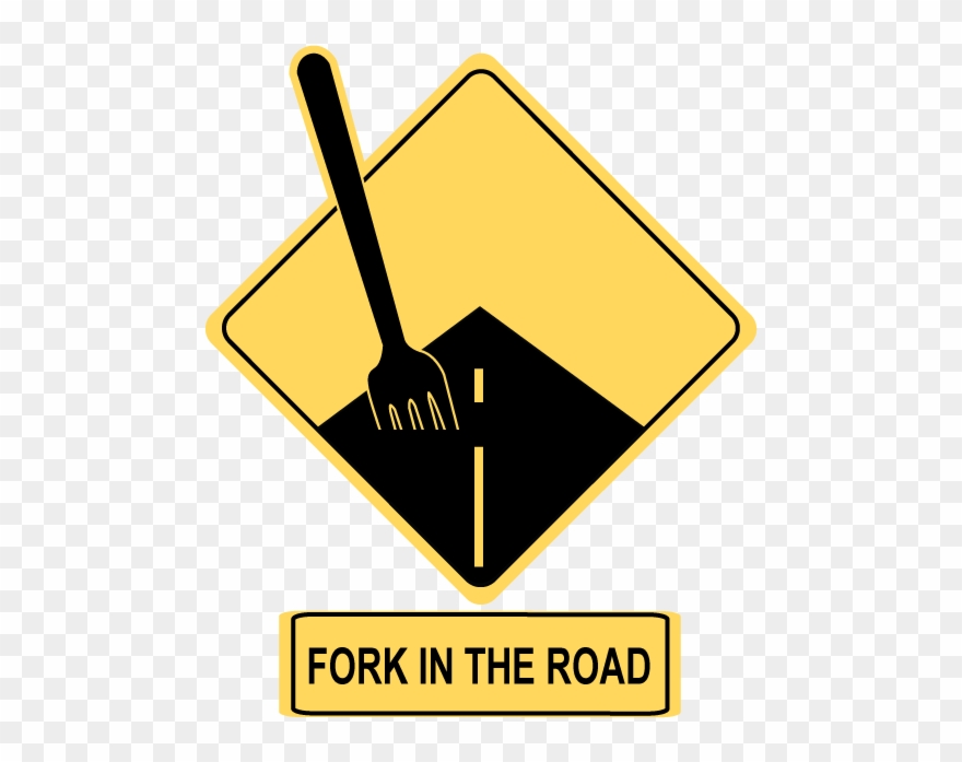 Fork In The Road Clip Art - Png Download