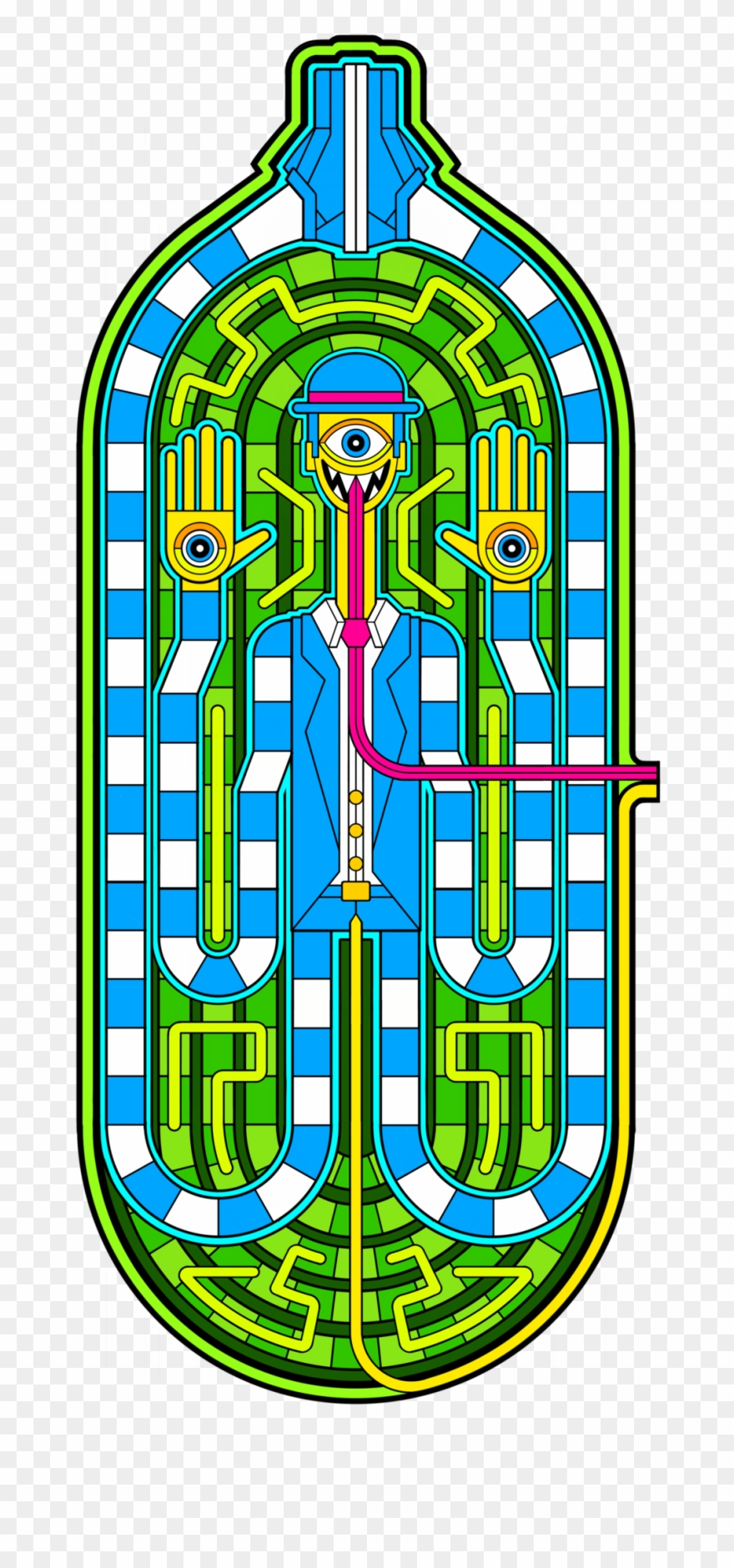 7 - Harlan Hat - Original Glow Clipart