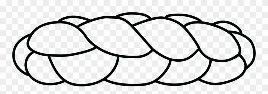 Challah Clipart Black And White - Png Download