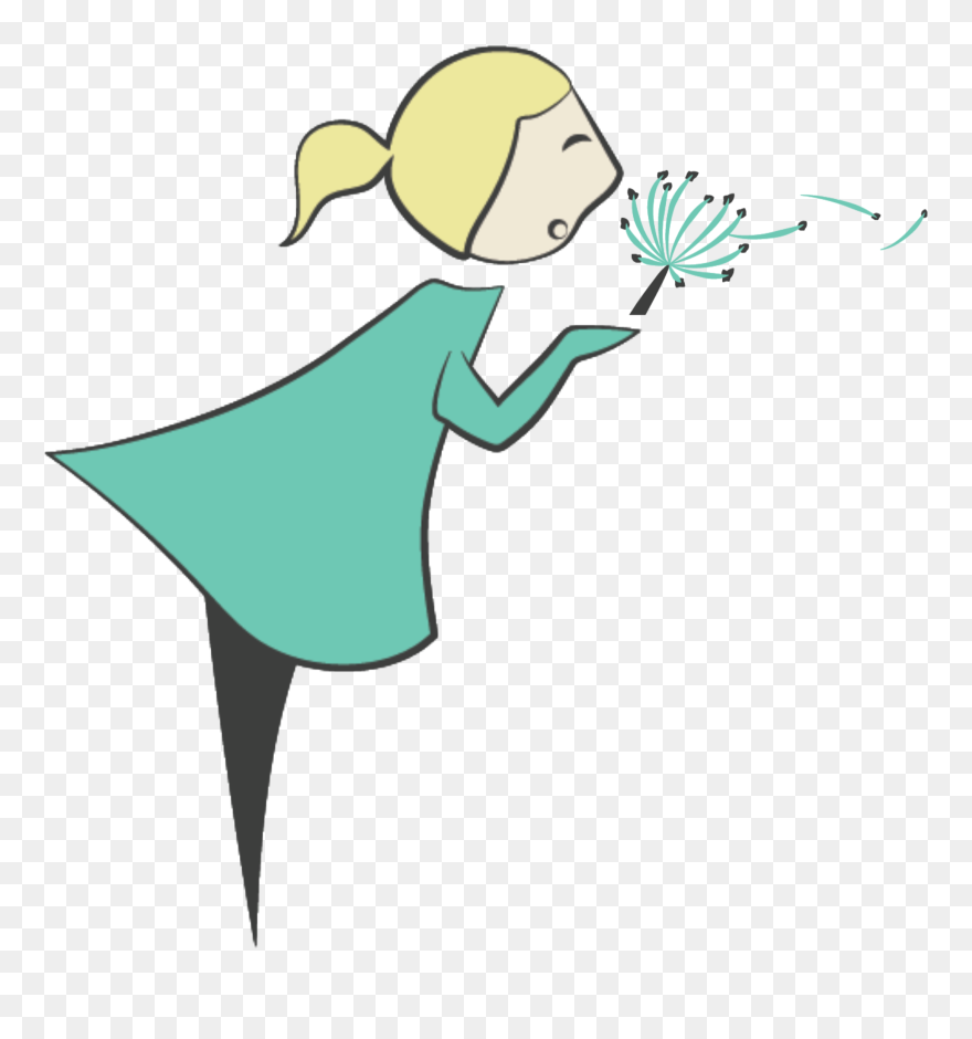 Dandelion Wishes Girl Woman Freetoedit Clipart