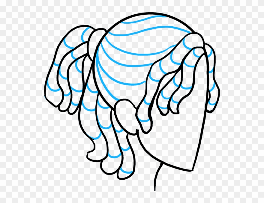 How To Draw Dreadlocks Clipart