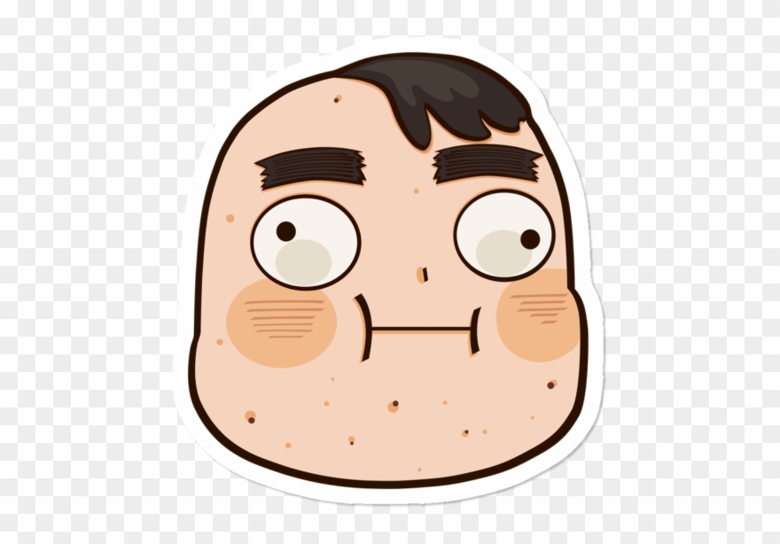 Dreads Potato Emote Clipart