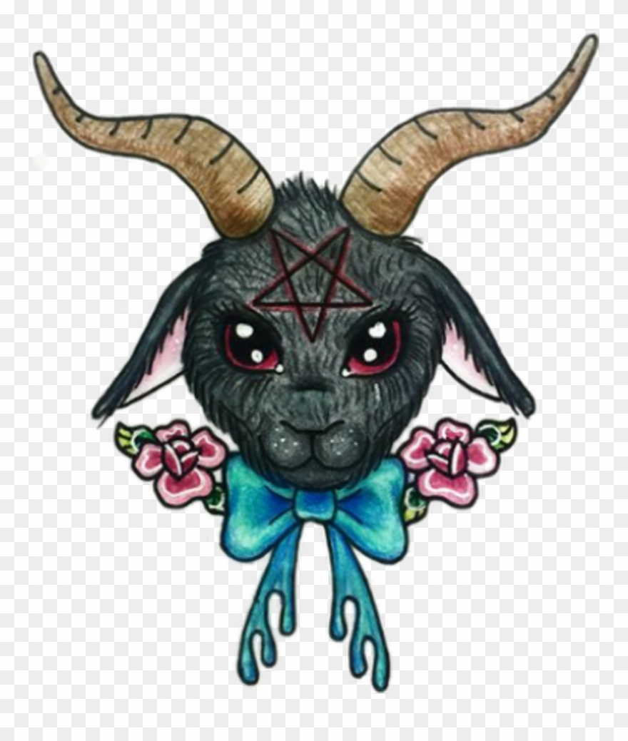 Goat Goathead Blackgoat Ziege Tattoo Tattoos Ziegenbock Clipart